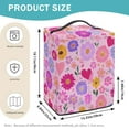 thumbnail image 6 of ZIATUBLES Ice Cream Maker Dust Cover, Flower Print with Storage Pocket and Top Handle, Stain Resistant Cover for Kitchen Appliance, 15.35" x 9.84" x 18.11", 6 of 6