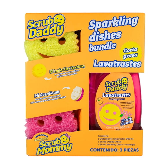 Lavatrastes Scrub Daddy 900ml + Scrub Daddy + Scrub Mommy