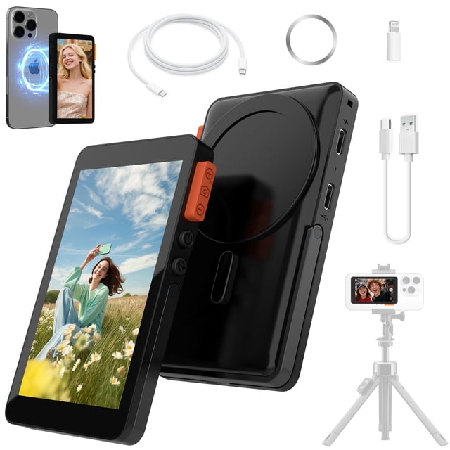 Pantalla de monitor para selfies Cámara trasera inalámbrica con cable YXFEIR