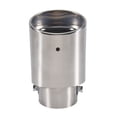 thumbnail image 1 of Punta de Escape Coche Acero Inoxidable, 2,1 una 1,5 Pulgadas, Tubo Universal para Coche, ModificacióN Garganta Trasera (Plata), 1 of 11