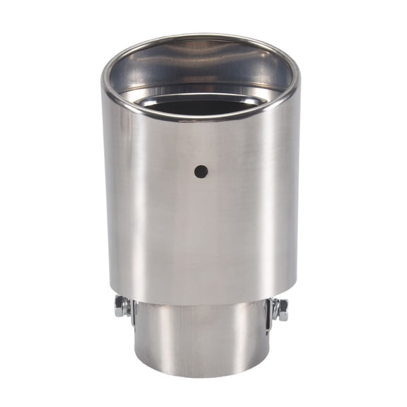 Stainless Steel Car Exhaust Tip, 2.1In To 1.5In Universal Pipe Modification Tail Throat (Silver)