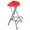 Red, variant on Foldable Tall Stools Folding Stool Fishing Stool Chair Front Desk Chair with Footrest Bar Stool Portable