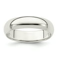 thumbnail image 1 of Bague en Argent Sterling 925 5mm Demi-Rond Taille 5.5, 1 of 2