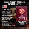 thumbnail image 2 of - Black Cherry Bourbon Coffee - Gives Back to Firefighters - Premium Bourbon Infused Whole Bean - Non-Alcoholic - Roasted in the USA - Veteran Owned (12 oz, Pack of 2), 2 of 5