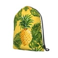 thumbnail image 2 of XMXT Unisex Drawstring Backpack for Women Men, Tropical Leaf Pineapple Waterproof Gym Bag String Bags for Shopping Sport Travel, m, 2 of 8