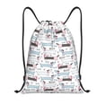 thumbnail image 1 of Bingfone Dachshund Dog Puppy Drawstrings Backpacks Bags for Men Women Gym Drawstrings Bag-Small, 1 of 6