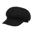 thumbnail image 3 of Sombrero de mujer jinwen 8 paneles elegante transpirable estilo Vintage Negro, 3 of 8