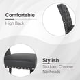 thumbnail image 4 of Sophia & William Upholstered Faux Leather Dining Chairs with High Back-Set of 2-Black, 4 of 6