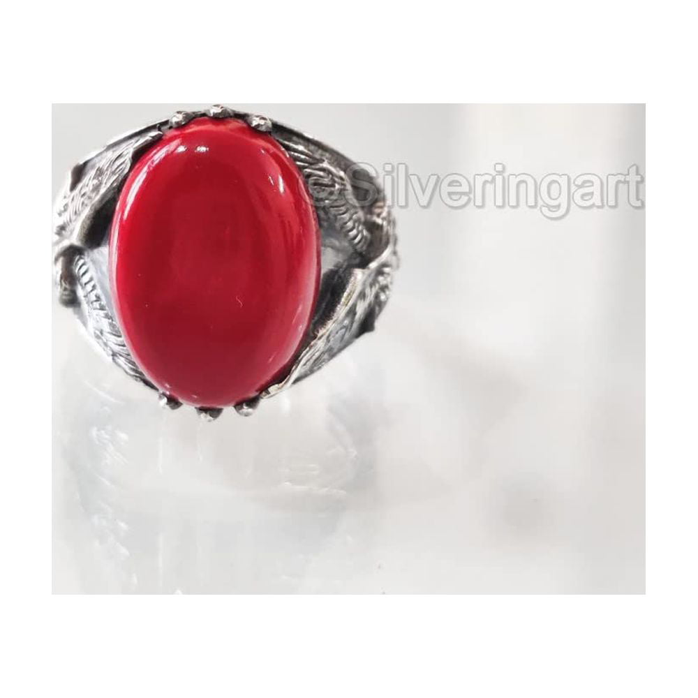 EVERYTHING GEMS 5.25 Ratti 4.80 Carat Coral Moonga for Men and Women with  Lab Certificate Stone Brass Coral Silver Plated Ring Price in India - Buy  EVERYTHING GEMS 5.25 Ratti 4.80 Carat