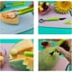 thumbnail image 5 of Juego de 2 cucharas para melón, 3 en 1, cortador de sandía de acero inoxidable, juego de herramientas para tallar frutas, utilizado para cortador de frutas, separador de pulpa, juego de talla de cala, 5 of 5