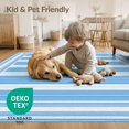 thumbnail image 4 of ODIKA 3'x5' Washable Throw Rug Striped Horizontal Band Decorative Scandinavian Stripes for Entryway, Kitchen, Mudroom, Stain Resistant, Low Profile, Non-Slip, 4 of 7