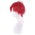 thumbnail image 3 of Peluca para cosplay Wonders Eggs Prioritys Momoe Sawaki Anime Red, 3 of 4