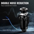 thumbnail image 4 of VEVOR Garbage Disposal 1/2 HP Continuous Food Waste Disposer 3450RPM EZ Connect Corded, 4 of 9