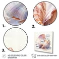 thumbnail image 3 of Designart "Watercolor White Seashells composition II" Animals Floater Framed Canvas Wall Art, 3 of 7