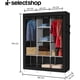 thumbnail image 2 of Closet Organizador Armable De Tela Y Tubo Armario De Ropa Minimalista 170 x 130 x 45 Ropero Organizador para Dormitorio Soporta hasta 33 LB (Negro), 2 of 5