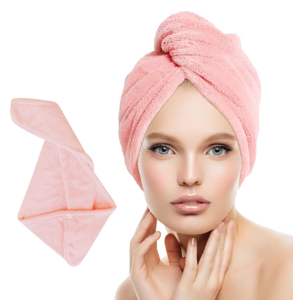 Coral Fleece Bath Hair Towel Quick Drying Women's Soft Shower Towels