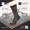thumbnail image 4 of Comfello 3-Pairs Men’s Wool Thermal Insulated Socks, Extreme Cold Weather Heavy Duty Crew Boot Socks, 4 of 8