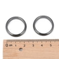 thumbnail image 3 of 50pc Non-Magnetic Synthetic Hematite Finger Rings Black 20mm, 3 of 5