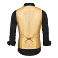 thumbnail image 3 of Men's Sequins Suit Vest - V-Neck Sleeveless Shiny Dress Waistcoat Bowtie 2 Pieces for Wedding, Prom, Party, 3 of 3