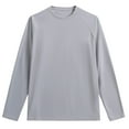 thumbnail image 5 of Youthup Men's Casual Loose Fit Solid Color Long Sleeve T-Shirt for Youth, Summer Sporty Basic Tee, 5 of 7