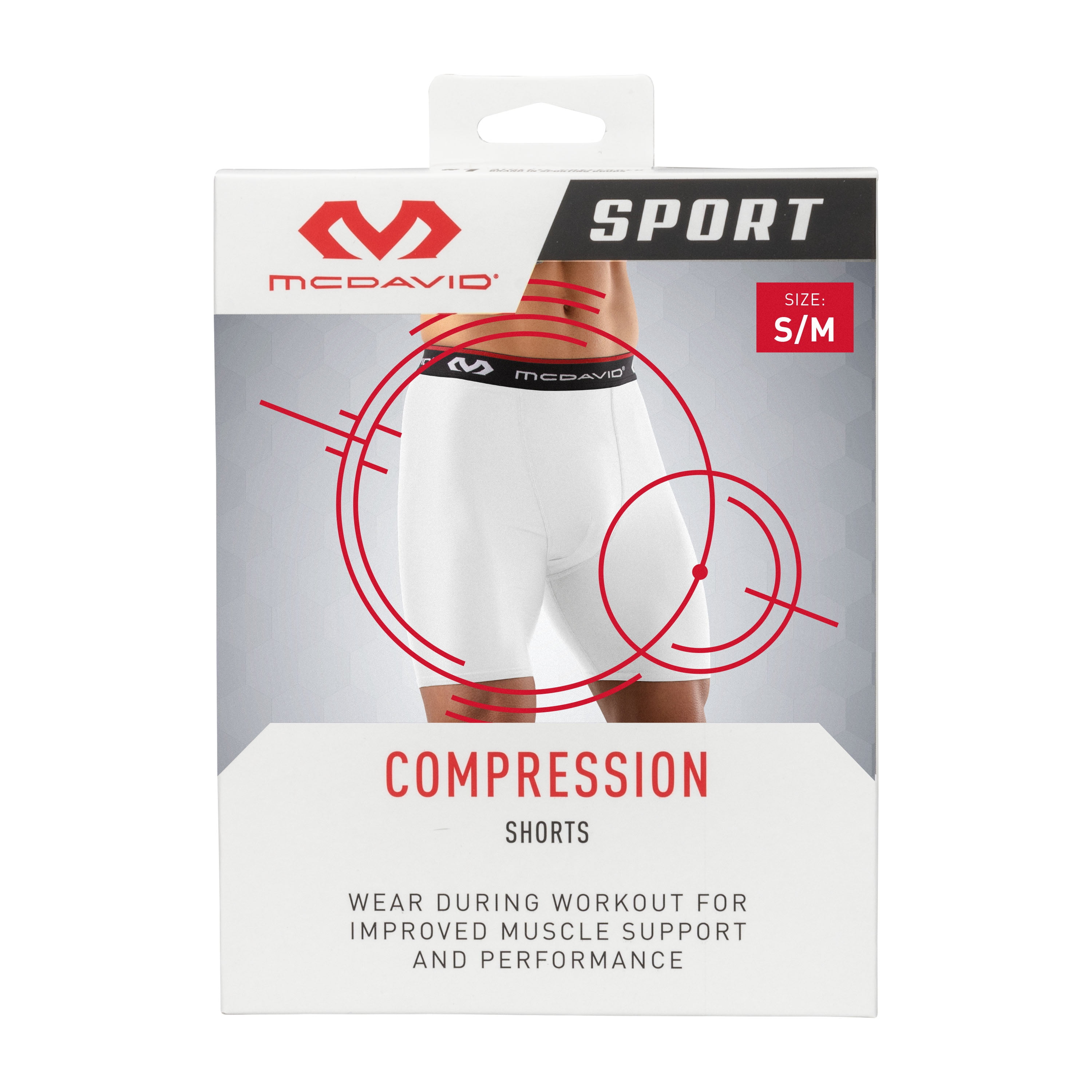 McDavid Sport Multi-Sport Performance Compression Shorts Black Extra Large  