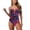 Pink, variant on Women's Push Up Wrap Front Swimsuit One Piece Tummy Control Bathing Suits Bandeau Support Slimming Swimwear