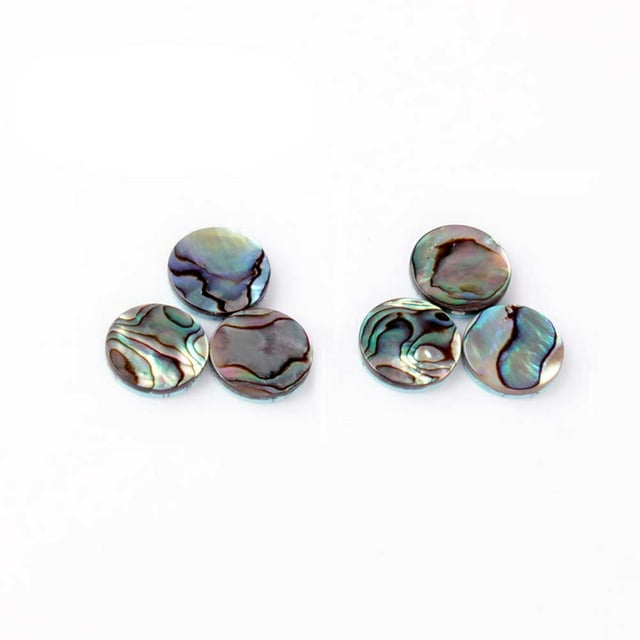 3pcs Trumpet Finger Key Buttons Set, Abalone Shell, Suitable for Replacement and Repair of Most Trumpet Finger Key Buttons