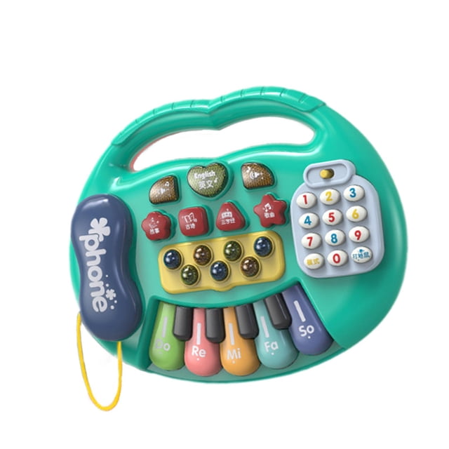 Juguete de Teclado de Piano para Bebé, Instrumento Musical Interactivo de Dibujos Animados Educativo, Multifuncional, para Niños de 1, 2 Y 3 años, Reg