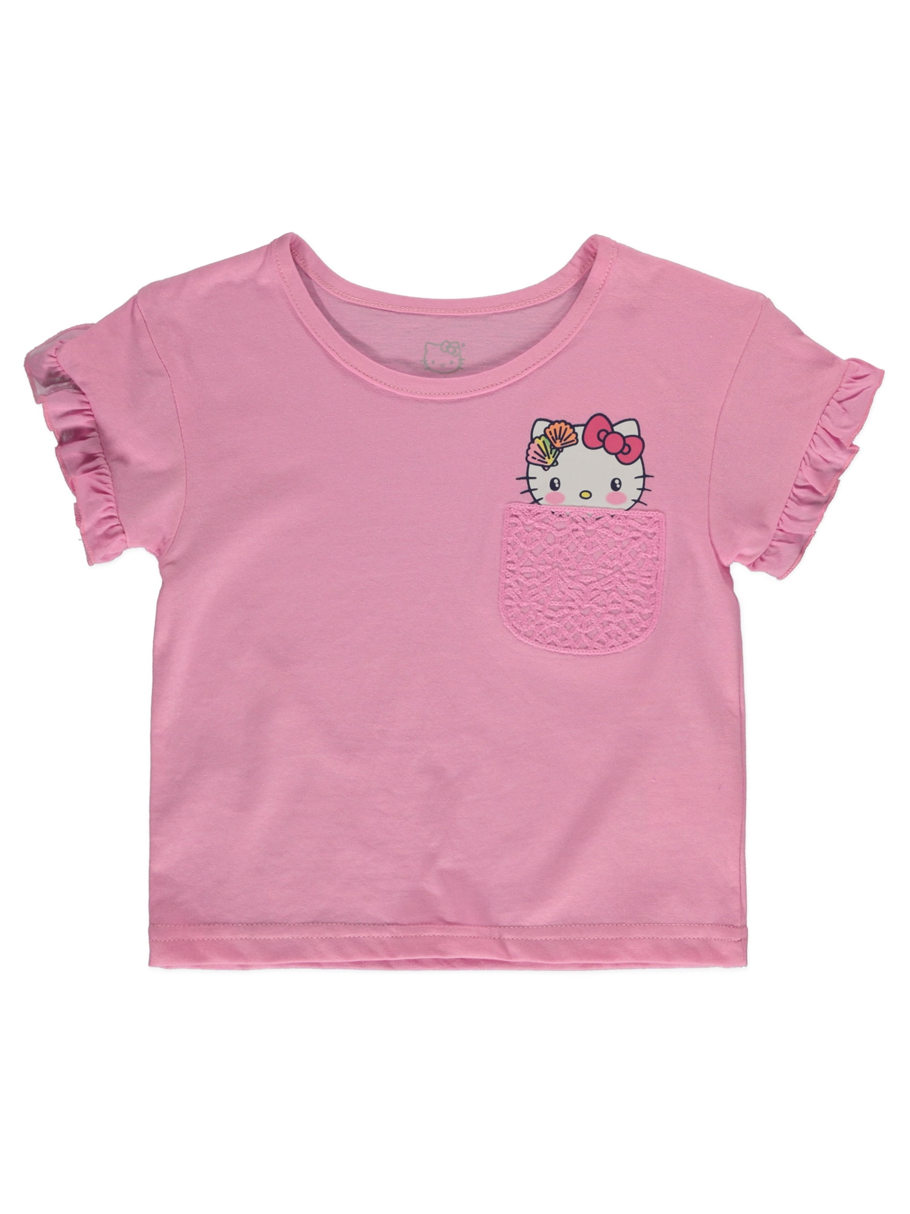 Hello Kitty Girls' 2-Piece Skorts Set Outfit Color: pink Size: 6x