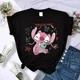thumbnail image 3 of Camiseta de algodón para niños de Kawaii Disney Lilo Stitch, camiseta de verano con estampado de corazón de Stitch de dibujos animados, ropa bonita de Disney Anime para niños, 3 of 5