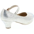 thumbnail image 5 of Link Girls Kids Dana-53K Rhinestone Heel Platform Dress Pumps, 5 of 7