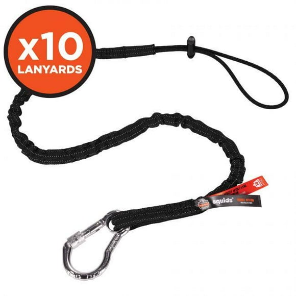 Squids 19202 10 lbs Lanière Mousqueton Simple, Noir - Standard