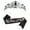 Black, variant on Set of 2 Bridal Crowns Wedding Party Decorations Bridal Shower Wedding Bridal Sashes Crowns Bridal Shower Gift