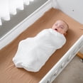 thumbnail image 3 of Comfy Cubs 2 Pack Muslin Swaddle Blankets - Receiving Blanket, Wrap for Boys & Girls (White), 3 of 5