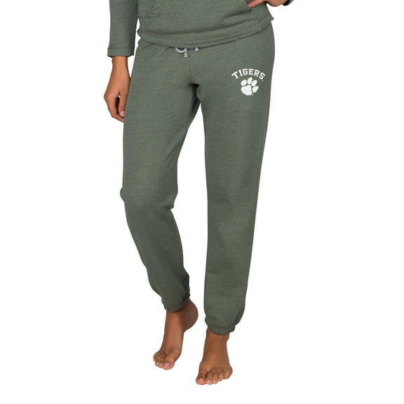 Women's-Concepts Sport  Green Clemson Tigers Mainstream French Terry Tri-Blend Sweatpants