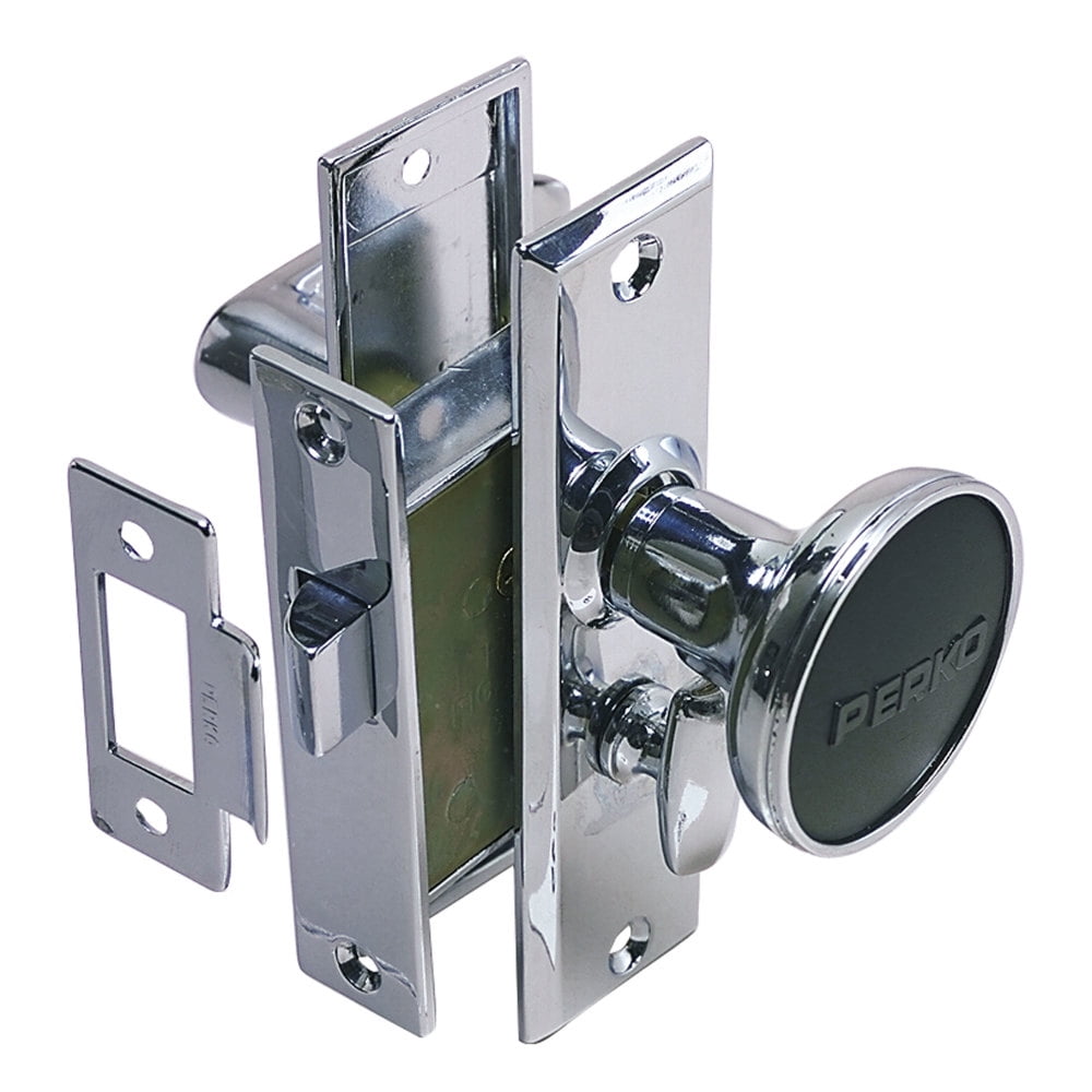 Perko 0960DP0CHR ChromePlated Mortise Latch Set