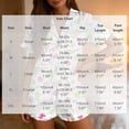 thumbnail image 3 of Cavosen Pajama Sets for Women 2 Piece 2 Piece Trendy Short Sleeve Button Down Loungewear with Shorts Tennis Print Soft Ruffle Belt Matching Set Summer Breathable Sleepwear, 3 of 6