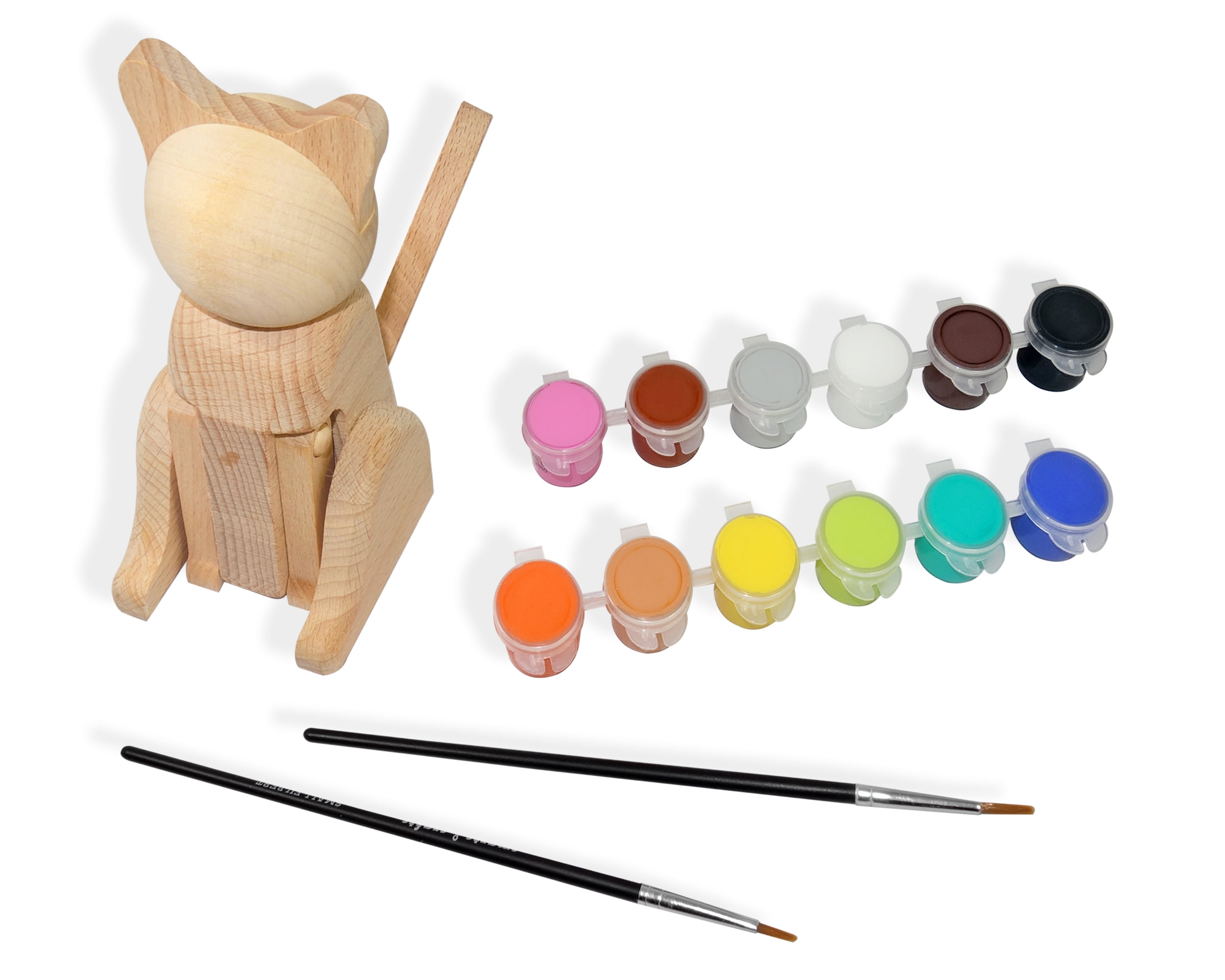 Smarts & Crafts Paint & Play Kitten,15 Pieces, for Children 6 years and up
