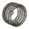 thumbnail image 4 of Esquirla Rope Iron Frame Pendant Lamp Shade Cover DIY Replacement for Cafe Restaurant 30x15cm, 4 of 8