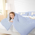 thumbnail image 4 of Feelyou Initial P Letter Bedding Comforter Set for Kid, Fashion Stripes Ombre Twin Comforter Sets, Fairy Tale Princess Reversible Bedding Set, Microfiber Bedroom Decor, 2pcs, 4 of 8