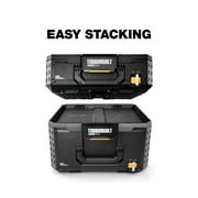 ToughBuilt StackTech Compact Tool Box Lockable Organizer, Removable Tray