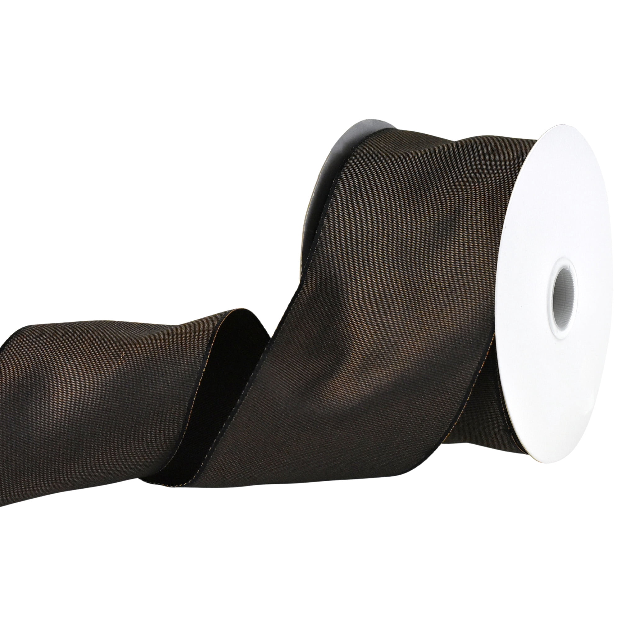 Two-Toned Grosgrain Wired Ribbon, 2-1/2-inch, 25-yard, Brown