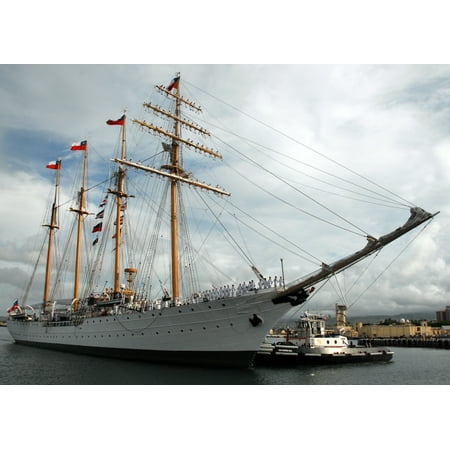 LAMINATED POSTER Chilean tall ship Esmeralda (BE 43) makes her way pierside to Naval Station Pearl Harbor. Esmeralda Poster Print 24 x (Best Way To Make Chilean Sea Bass)