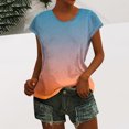thumbnail image 4 of mfyjkho Tops Para Hacer Ejercicio, Blusa Informal De Manga Corta Con Cuello Redondo Para Mujer, Blusa Con Estampado De Dulces Tops Para Hacer Ejercicio Para Mujer M, 4 of 6