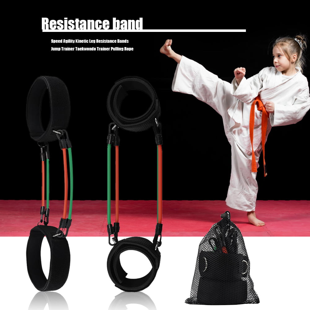 Martial Arts Power Kick Kinetic Bands Leg Resistance Bands Fitness Training Kit 
