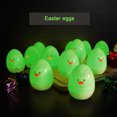 thumbnail image 7 of LSLJS 12 Pcs Easter Eggs Shape Bunny Lights, Easter Decorations Fillable Plastic Easter Eggs Toys with Rabbit Face Glowing Eggs LED Lights Easter Basket Stuffer Party Favors Gifts for Kids(Green), 7 of 7
