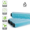 thumbnail image 4 of TOURIT 8 Pcs Ice Packs for Coolers, Reusable Cold Freezer Packs for Lunch Bag/Box and Cooler Bag, Knee Injuries, Back Pain Relief, Picnic, Camping, Adults and Kids, Blue, 4 of 9