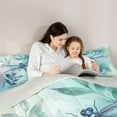 thumbnail image 5 of jejeloiu Cute Dragonfly Twin Comforter Sets,Blue Splatter Ink Bedding Set For Girls Teens Reversible 2 Pieces, 5 of 8