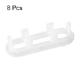 thumbnail image 3 of 8Pack 47.8x13.6mm Sink Trim Overflow Cover Rings Oval Hole Insert in Caps White, 3 of 5