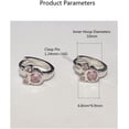 thumbnail image 6 of Cubic Zirconia Small Hoop Earrings 925 Sterling Silver Plated Hypoallergenic CZ Mouse Cute Cartilage Huggie Hoops for Women 16G Piercing Ear Stud, 6 of 11